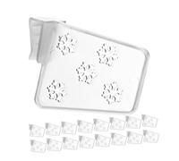 LOORGVEL 40pcs Plastic Refrigerator Divider Adjustable Fridge Organizer Freezer Shelf Clip for Shelves Pantry Grid Divider Separator