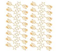 LOORGVEL 40pcs Star Hair Accessories for Women Lightweight Metal Alloy Braids Rings DIY Hair Clip Charm Flexible Open Design Durable Jewelry for Dreadlocks Festival Party