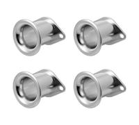 LOORGVEL 4pcs Aluminum Air Horn Funnel for Compact Car Air Intake Accessory with Double Screw Enhances Engine Roar Torque and Horsepower Increase