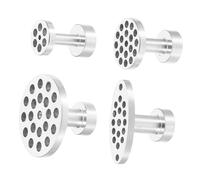 LOORGVEL 4pcs Aluminum Alloy Auto Dent Repair Tabs with Slide Hammer Attachment Controlled Force Paintless Car Body Dent Puller Kit for Hail Damage DIY Professional Use