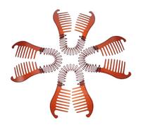 LOORGVEL 4pcs Bendable Banana Hair Combs Interlocking Styling Clips for Women Thick Curly Long Hair Plastic Accessories