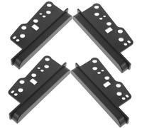 LOORGVEL 4pcs Car Radio Dash Trim Bezel Kit Double Din Stereo Installation Panel with PP Material for Smooth Dash Cover and Gap Protection Easy DIY Replacement for Vehicle Stereo Upgrades