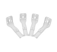 LOORGVEL 4pcs Curtain Track Wall Mount Brackets Double Ceiling Mounting Hardware Strong Support Easy Installation Curtain Rail Accessories for Drapery Systems