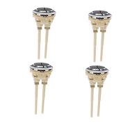 LOORGVEL 4Pcs Dual Push Toilet Flush Button Replacement Kit Easy to Install Water Tank Push Button with Smooth Multi Plating Surface for Toilet Cistern Repair Random Color