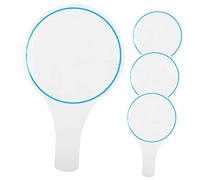 LOORGVEL 4Pcs Handheld Whiteboards Single Sided Dry Erase Scoreboards for Voting Scoring and Judging Sports Events Board with Smooth Edges
