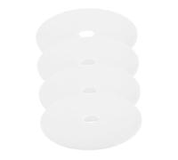 LOORGVEL 4pcs Odor Barrier Toilet Brush Wand Refills for Bathroom Cleaning System Easy Install Replacement Heads Compatible with Various Toilet Brushes
