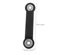 LOORGVEL 4pcs Outdoor Bench Glider Bearing Arm Brackets Swing Chair Replacement Parts with Mounting Holes Fit Patio Rocker Hardware for Garden Furniture Repair