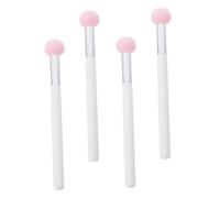 LOORGVEL 4pcs Pink Mushroom Head Makeup Sponges for Women Face Foundation Concealer Application Washable Beauty Puff Cosmetic Tool