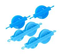 LOORGVEL 4pcs Plastic Double Pulley Science Experiment Kit for Physics Teaching Lightweight Mechanic Pulley Equipment for Student Mechanics Educational Science Supplies