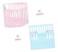 LOORGVEL 4pcs Plastic Storage Baskets with Ergonomic Handles Small Organizers for Kitchen Bathroom Playroom Shopping and Household Use