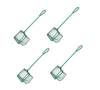 LOORGVEL 4pcs Portable Fish Net for Aquarium and Lightweight Durable Shrimp Scoop Nets with Comfortable Handles for and Release
