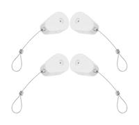 LOORGVEL 4Pcs Retractable Security Wire Lock Box with 1 Meter Telescopic Cable, Automatic Anti-Lost Safety Tether for Laptop and Electronic Device Protection