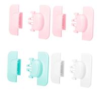 LOORGVEL 4pcs Safety Refrigerator Door Locks Anti-Pinch Childproof Latches for Fridge Cabinet Easy to Install Household Safety Locks for Random Color Random Color