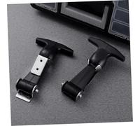 LOORGVEL 4pcs Stainless Steel Rubber Latch Non-Slip Hood Latches for Toolbox Cooler Trailer Lock Multi-Purpose Catch with Secure Grip and Easy Operation