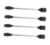 LOORGVEL 4pcs Stainless Steel Sprayer Replacement Poles Extension Rods for Garden Lawn Sprayers with Precise Nozzle for Spraying Performance and Convenient Reach