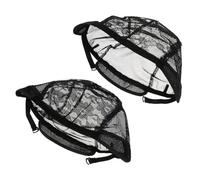 LOORGVEL 4pcs Stretch Wig Caps Elastic U Type Mesh Wig Nets for Making Hairdressing Accessories