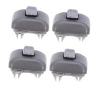 LOORGVEL 4pcs Sun Visor Hooks Compatible with Audi Abs Sun Visor Latch Locks for Secure Sunshade Extender Fixing Replacement Retainer Clips in Gray
