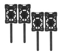 LOORGVEL 4pcs Telescopic Parking Card Holder Rod for Car, Vehicle Parking Permit Payment Stick, Black Extendable Garage Access Tool for Contactless Toll Swiping