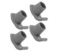 LOORGVEL 4pcs Walker Ski Glides Nonstick Walker Feet Pads Wear-Resistant for Tubes Practical Crutch Tips for Folding Walking Aids