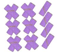 LOORGVEL 50 Pcs Manicure Sanding Bands Nail Drill Mini Rings 3.1mm Grit 240 Purple Nail Filing Tool Set for Professional and Gel Removal