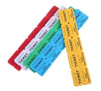 LOORGVEL 500 Pairs Double Raffle Tickets Red Blue Green Yellow White Colorful Tearable Carnival Event Entry Prizes for Showers Classroom Fundraisers and Multi Scene Activities