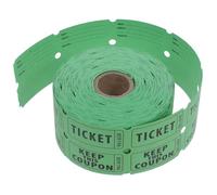 LOORGVEL 500pcs Double Roll Raffle Tickets Light Green Perforated for Events Parties Fundraisers Class Rewards Concerts Holiday Celebrations with Connect Section Easy Tear Compact Design