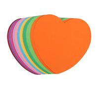 LOORGVEL 50pcs Heart Shape Message Note Pad Stickers Self Stick Paper Memo Notes for School Home Office Organization and Decoration