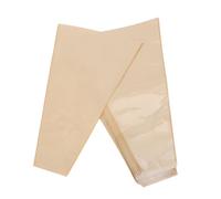 LOORGVEL 50pcs Kraft Floral Bouquet Sleeves with Transparent Opp Window Flower Wrapping Bags for Single Mother's Day Wedding Party Gift Packaging