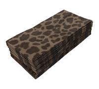 LOORGVEL 50pcs Leopard Print Party Paper Bags 23x12x7.5cm, Festive Bakery Packaging Bags for Candy, Cookies, and Holiday Storage