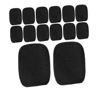 LOORGVEL 50pcs Mini Lavalier Microphone Windscreen Covers High Density Foam Noise Reduction Shields for Headset Mic Black Secure Fit for Clear Audio in Presentations and Outdoor Use