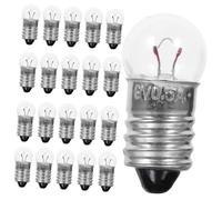 LOORGVEL 50pcs Miniature Bulbs with Round Sockets for Electrical Science Experiments Tiny Light Bulbs for Physics Learning Kits and DIY Circuits Lightweight Educational Tool for Students