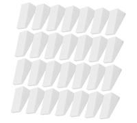 LOORGVEL 50pcs White Triangular Face Sponges for Cosmetics and Makeup Cream Wet and Dry Use Nr Material Beauty Triangular Sponges to Avoid Powder Waste Small Cosmetic for Professional