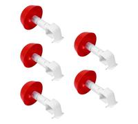 LOORGVEL 5pcs Adjustable Plastic Chicken Drinking Bowls for Poultry Square Tube Clip, Farm Waterer for Chickens and Pigeons, Automatic Drinker Suitable for Brooding and Farming Use