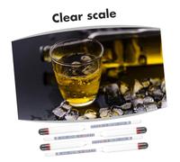 LOORGVEL 5pcs Alcohol Hydrometer Glass Wine Tester Portable Accurate Spirit Measuring Tool for Home Brewing Wine Testing and Distilling