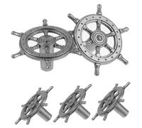 LOORGVEL 5Pcs Antique Silver Retro Cabinet Knobs Drawer Pulls for Wardrobe Dresser Cupboard Doors Vintage Furniture Handles with Smooth Finish