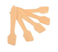 LOORGVEL 5pcs Bamboo Facial Mask Applicator Lightweight Mini Makeup Spatulas for Lotion Jar Durable Natural Wooden Mask Spoons for Skincare Application and Mixing Portable Beauty Tools for