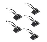 LOORGVEL 5Pcs Black Gel Pens Anti-theft Security Ink Smooth Writing Office Bank Table Counter Supplies with Comfortable Grip