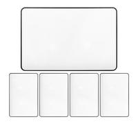 LOORGVEL 5pcs Book Magnifier Set, A5 Full Page 3X Fresnel Lens Bookmark, Thin Flat Magnifying Sheet for Reading, Maps and Crafts, Low Vision Reading Aid for Seniors and Travelers