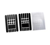 LOORGVEL 5pcs Carbon Fiber Black Bicycle Frame Scratch Protective Stickers, Cycling Frame and Chainstay Protective Film for Road, Mountain and Hybrid Bikes, Bike Chain Guard Supplies
