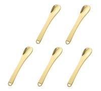 LOORGVEL 5pcs Cosmetic Scoop Portable Makeup Spoons Zinc Alloy Eye Pick Sticks Makeup Dig Scoops for Facial Use