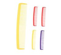 LOORGVEL 5pcs Giant Comb Oversized Wide Tooth Prank Hair Styling Props for Halloween Carnival Party Fun Cosplay Stage Performance Accessories with Red Yellow Purple Colors
