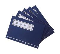 LOORGVEL 5pcs Kraft Paper Notebooks Blank Journals Blank Hardcover Book Wuxia Notebook for Work Memo Pad