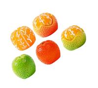 LOORGVEL 5pcs Mini Orange Resin Car Decor Durable Dashboard Ornaments Automotive Interior Accessories Charming Car Decoration