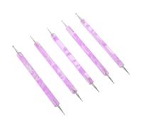 LOORGVEL 5pcs Nail Art Dotting Pen Tools Set for Manicure Nail Decoration Double Ended Dotting Tools at Home