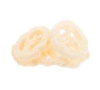LOORGVEL 5pcs Natural Loofah Soap Base Pads Convenient Soap Mat with Scrubber for Bathroom Lightweight Biodegradable for Shower Cleaning Easy Drying and Decorative Organizer