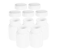 LOORGVEL 5pcs Plastic Pill Bottles with Secure Caps Moistureproof Medicine Containers Large Capacity Cylindrical Storage for Pills Capsules Powder Travel Friendly Organizer