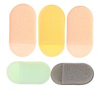 LOORGVEL 5pcs Reusable Face Sponges Soft Makeup Removal Pads for Gentle Facial Cleansing Exfoliating and Washing Face Pads for Home Travel and Professional Use