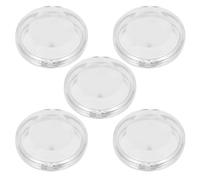 LOORGVEL 5pcs Transparent False Eyelashes Storage Boxes Cosmetic Organizer Plastic Eyelash Case for Makeup Lovers Lash Protection and Neat Storage
