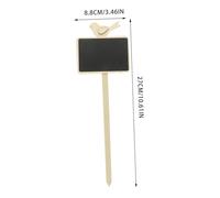LOORGVEL 5PCS Wooden Chalkboard Plant Labels Stakes Mini Message Boards for Gardening Supplies Pot Signs with Easy Soil Insertion and Writable Surface