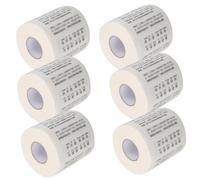 LOORGVEL 6 Rolls Enlightenment Education Toilet Paper Letter Toilet Paper Travel Decorative Tissue Soft Travel Printed Hotel Hand Towels Wood Pulp